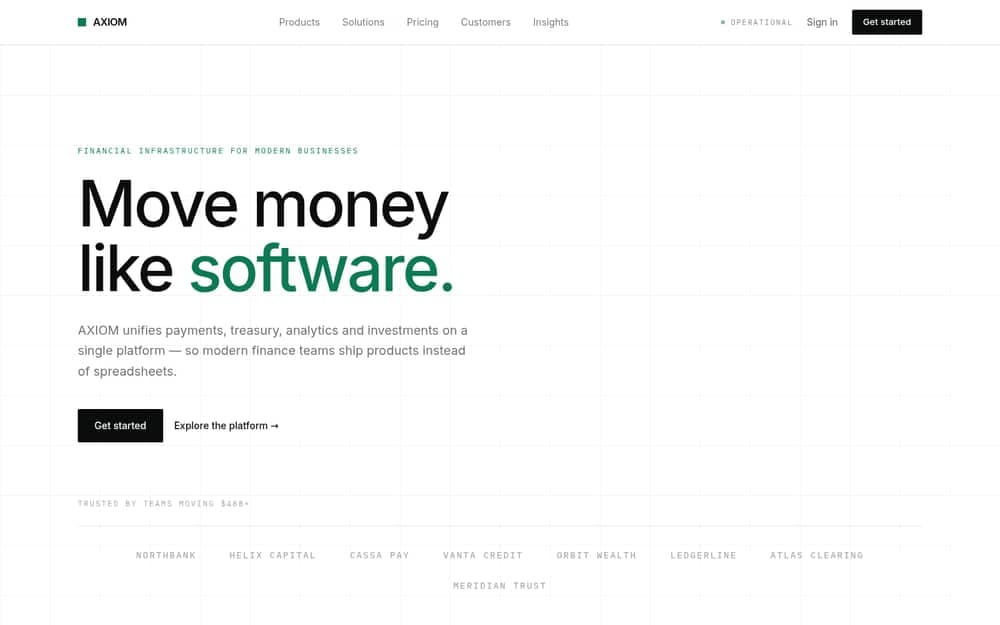AXIOM — section 1 of the live template