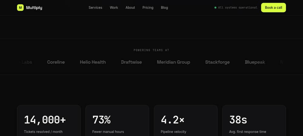 Multiply — section 2 of the live template